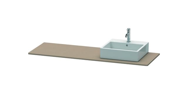 Duravit Konsole XSquare 160x55x1,6cm, m 1 Ausschn, Beck. re, lei