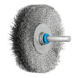 PFERD TOOLS Rundbürste ungezopft RBU Ø70x15 mm Schaft-Ø6 mm Edelstahl-Draht-Ø0,15