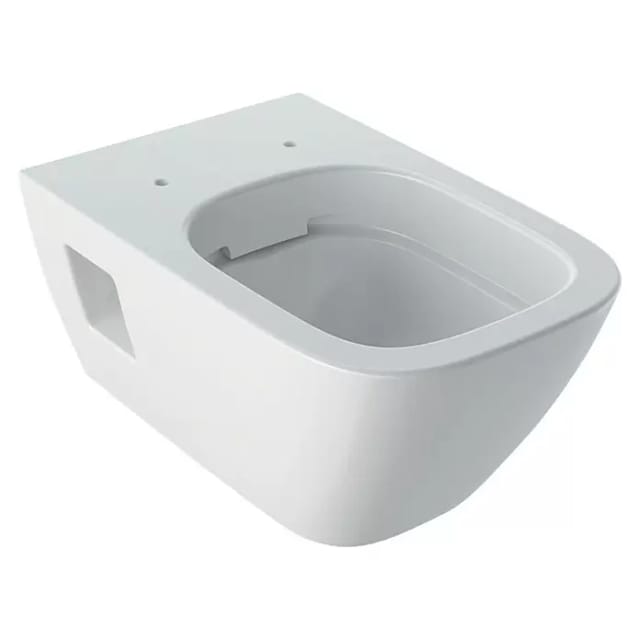 Geberit Wand-WC, Tiefspüler Renova Plan 6/5 l, teilg. F., rimfr., KeraTect/we
