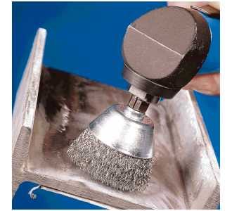 PFERD TOOLS Topfbürste ungezopft TBU Ø70mm Schaft-Ø6 mm Stahl-Draht-Ø0,30