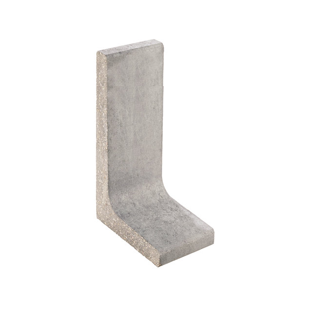 Diephaus L-Stein schmal Beton grau 100 x 25 x 40 x 7 cm