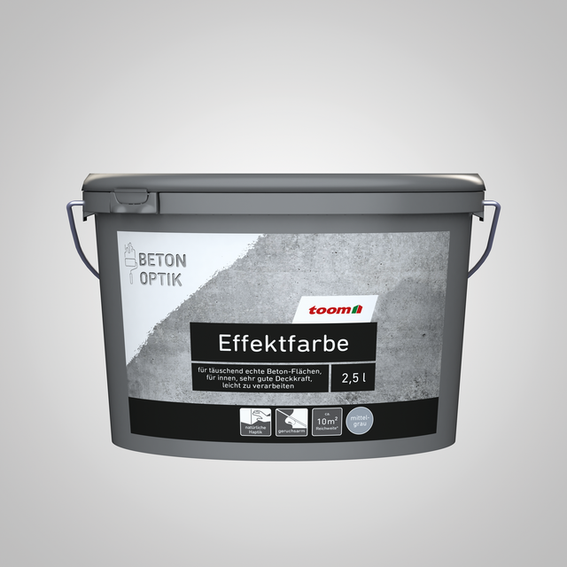 toom Effektfarbe mittelgrau 2,5 l