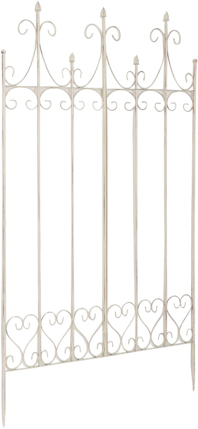 CLP Rankgitter Metall 130 cm hoch Flieder, stabile Rankhilfe für Kletterpflanzen, vormontiert, Landhausstil, Spalier Sichtschutz