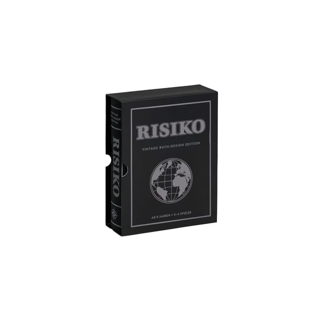 Risiko Brettspiel Buch Edition Vintage Strategiespiel für 2 bis 6 Spieler Spiel ab 8 Jahren