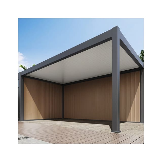 Pergoline WPC Wand Carport 3 Meter