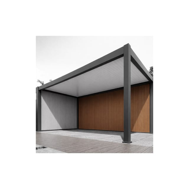 Pergoline WPC Wand Carport 5,3 Meter