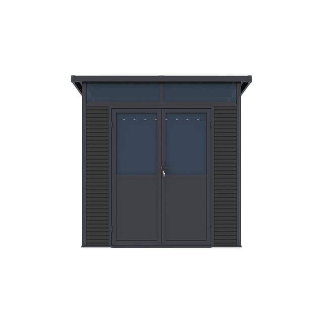 Pergoline Gartenhaus 2222 Aluminium & WPC Anthrazit