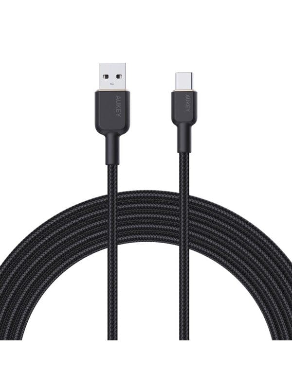Aukey CB-NAC1 USB-C Type-C Power Delivery PD 60W 3A 1m nylon - Black