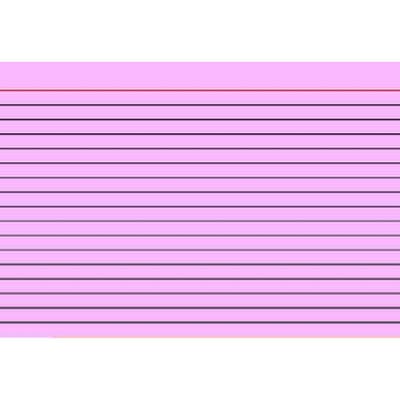 Karteikarten, A7 quer, rot, Pck=100St, 1022701, liniert