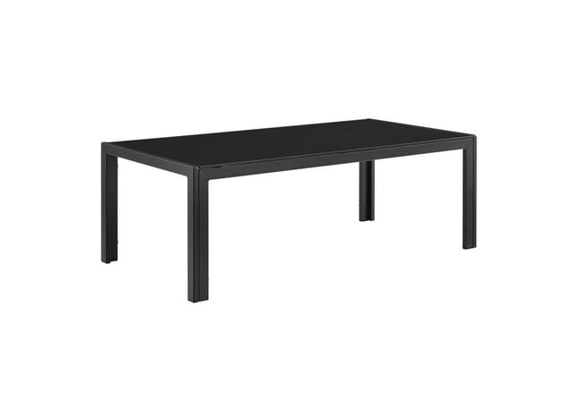 casa.pro Gartenlounge-Set, (1-tlg), »Lerum« Gartentisch Glastisch 100x50x35 cm schwarz