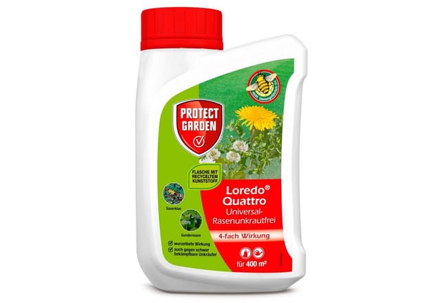 Protect Garden Unkrautbekämpfungsmittel Universal-Rasen Unkrautfrei Loredo Quattro 400 ml, 400 ml