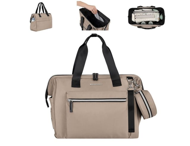 Kikkaboo Wickeltasche Tasche Maxi Wickelunterlage (1-tlg), kleine Tasche, Reißverschluss
