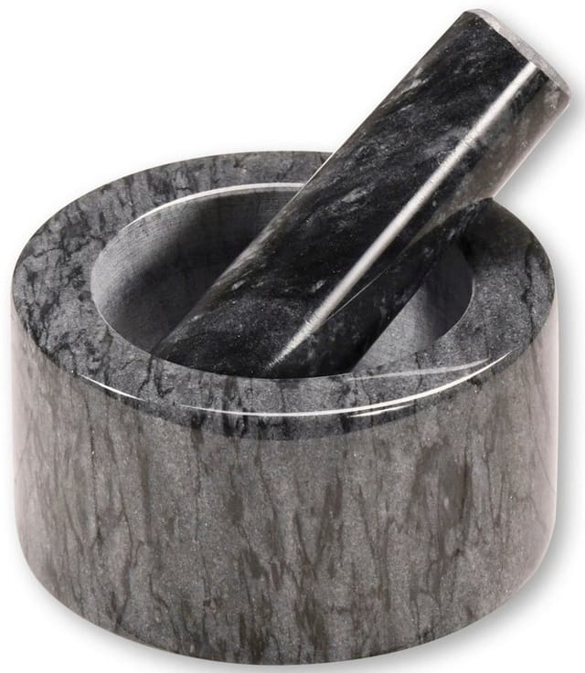 KESPER Mörser mit Schlegel, Marmor, grau