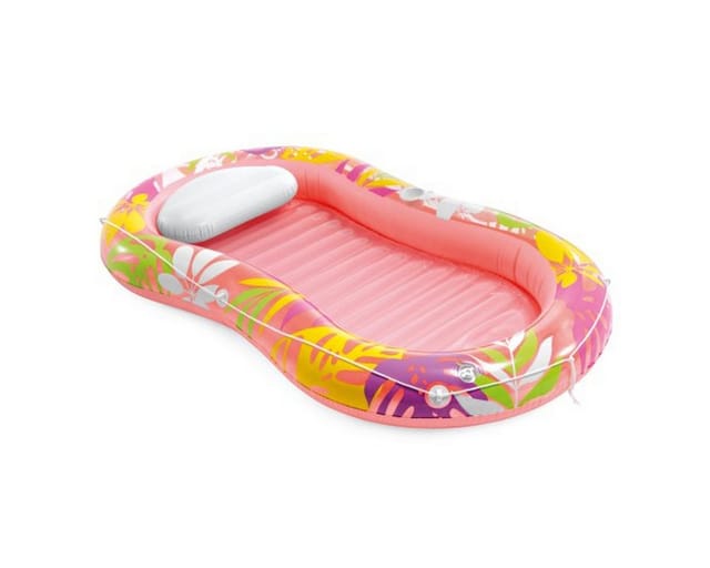 INTEX Luftmatratze Wasserliege 57803EU Tropical Oasis Lounger Pool 206x122x23cm pink