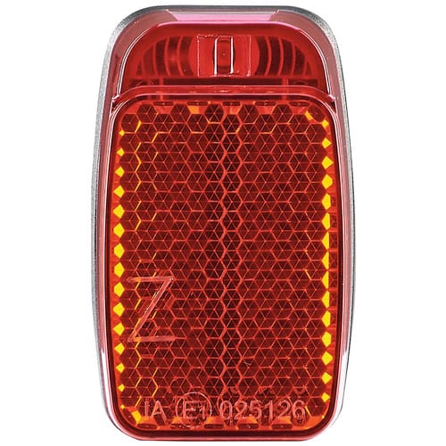 LED-Rücklicht, für E-Bikes (6-48 V), mit Standlicht, mit Z-Reflektor, Light-ON-Funktion, Montageweite: 15 mm