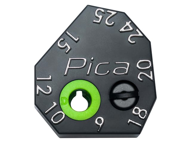 Pica Scriber Block Anzeichenhilfe 9 - 25 mm für Tieflochmarker Dry und Fine Dry