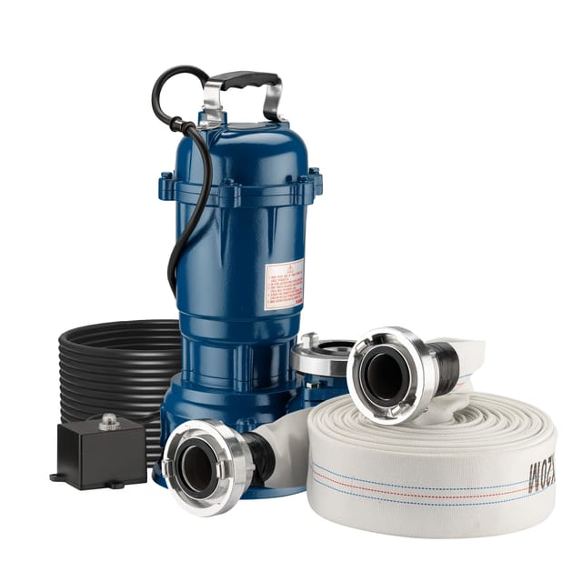 Schmutzwasserpumpe 550 W Tauchpumpe Mit 10.000 L/h Fördermenge Inkl. 20 M Schlauch Pumpe