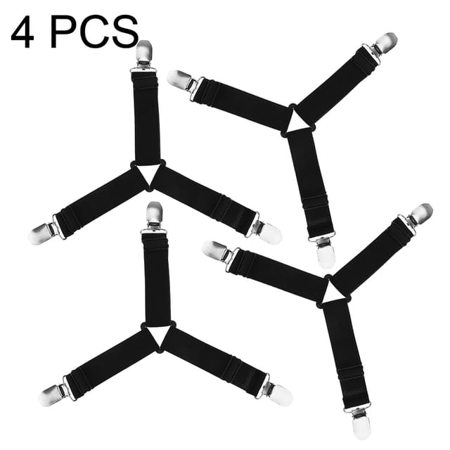 Verstellbare Spanngurte Für Dreieckige Matratzen, Schwarze Clips (befestigungselemente)