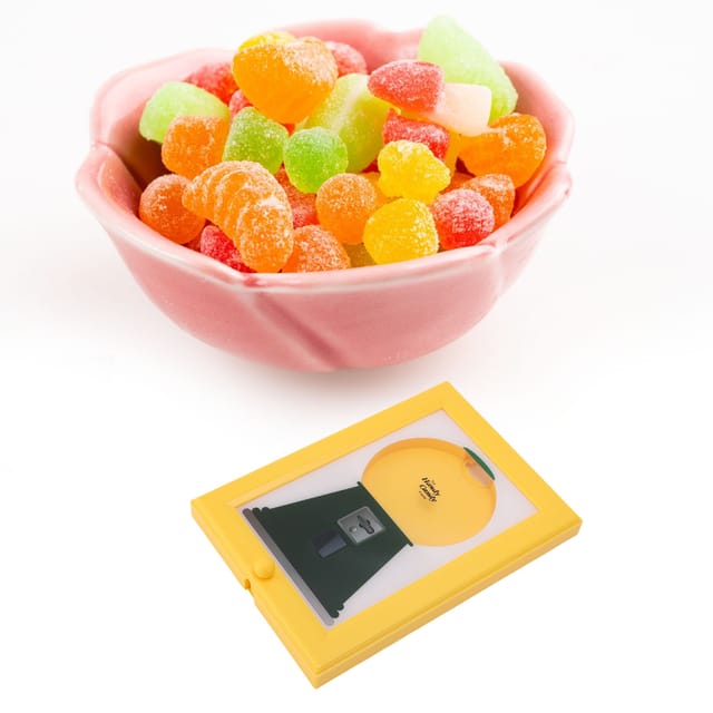 Vintage-fotorahmen-spender, Bonbonhalter, Dekorativer Rahmenspender, Schnelle Und Bequeme Ausgabe Von Süßigkeiten Und Nüssen, Gelb/grüner Kunststoff, 21 X 30 Cm, 460 G, 1 Stück
