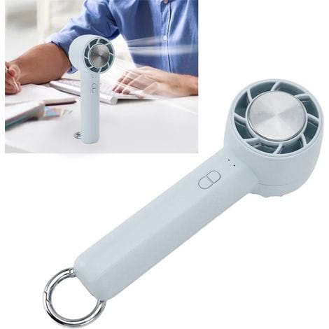 Taschenventilator Für Unterwegs – Mini-turboventilator Mit Akku, Markenlos, Mit Konnektivität, Tragbar, Leise Und Mit Halbleiter-kühltechnologie, Blau