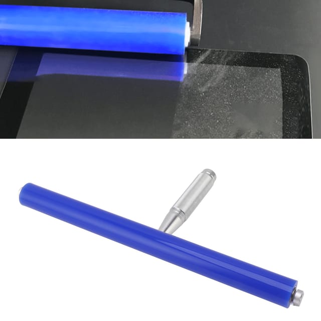 Manuelle Silikonrolle [28 Mm Durchmesser, 30,5 Cm Langer Blauer Aluminiumgriff] – Professioneller Antistatischer Reiniger Für Leiterplatten, Lcds, Smd-bauteile Und Werkstätten