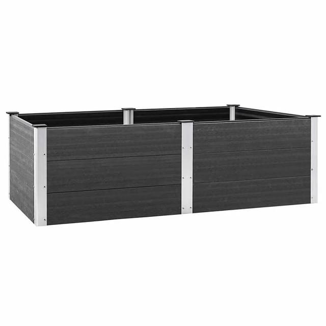 Vidaxl - Garten-hochbeet 200x100x54 Cm Wpc Grau