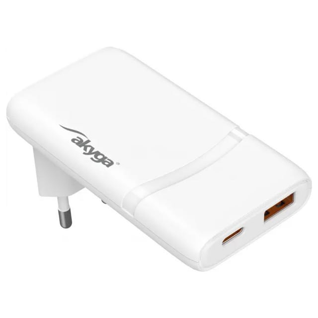 Akyga Usb Ladegerät 65 W Usb-c®, Usb-a Weiß