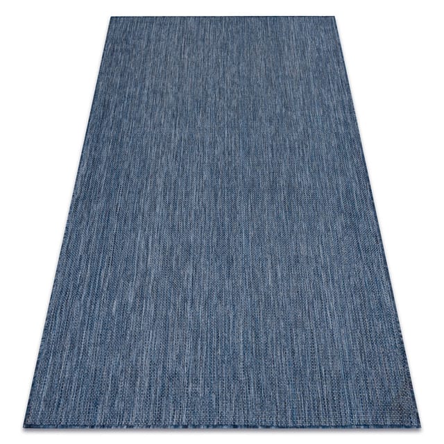 Teppich Sisal Sion A5165a Melange Flach Gewebt Dunkelblau Blue 180x270 Cm