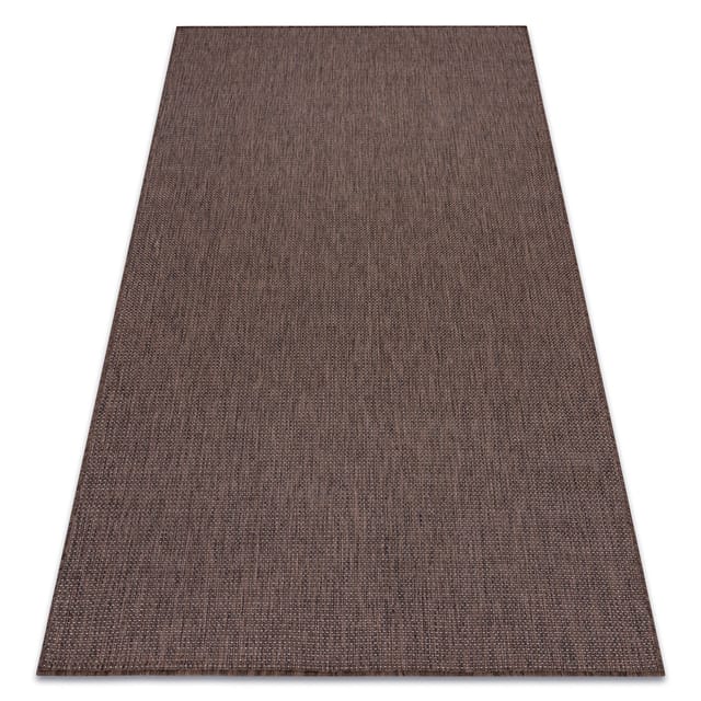 Teppich Sisal Sion A5165a Melange Flach Gewebt Braun Brown 60x100 Cm
