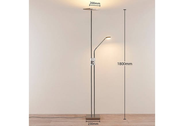 Neuwertig] Lindby Led Deckenfluter Jonne Stehleuchte Standleuchte Leseleuchte Lampe Dimm339 B-ware