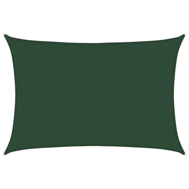 Sonnensegel 160 G/m² Dunkelgrün 4x5 M Hdpe Vidaxl