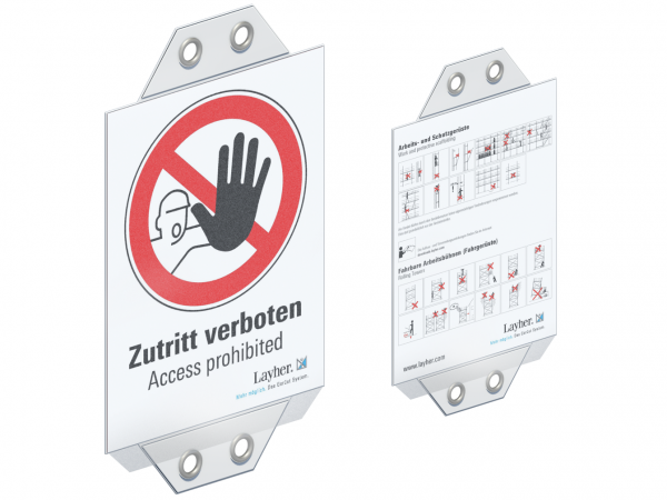 Layher Sichttasche Mit Integr. Verbotsschild 10 Stück