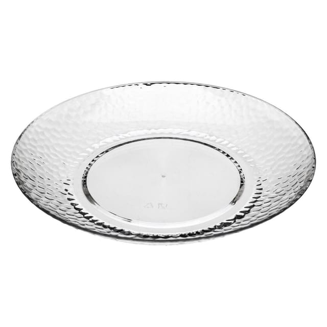 5five - Gehämmerter Teller Estiva Transparent 27cm