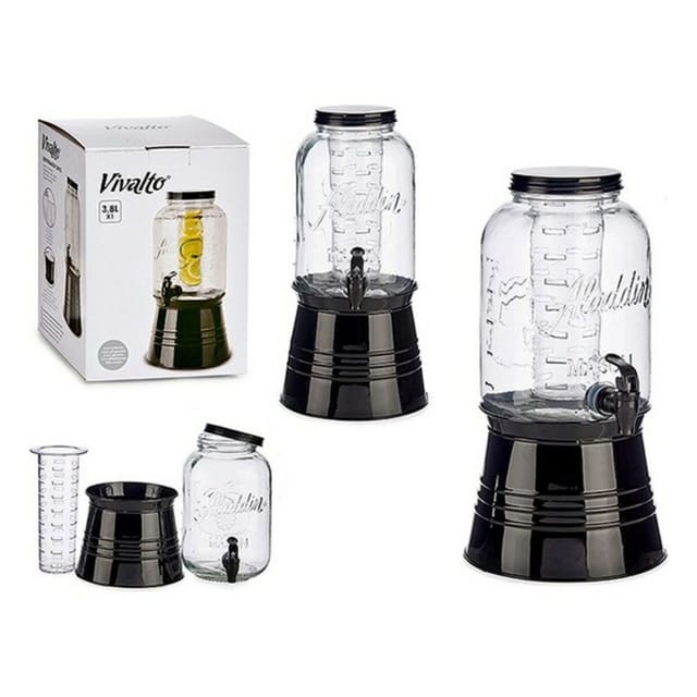 Krug Ofklarglas Vivaltocooler Kunststoffhahn 3800 Ml