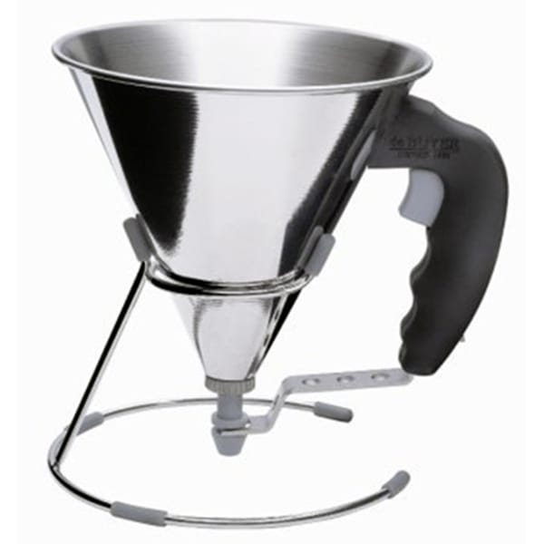 De Buyer Kwik Pistolentrichter Edelstahl Und Schwarz 800 Ml