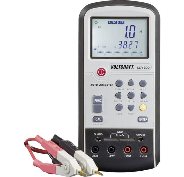 Voltcraft Lcr-300 Lcr Messbrücke Digital Cat I Anzeige (counts): 20000
