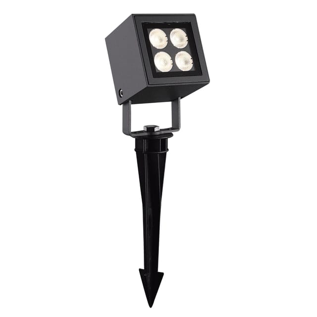 Dopo - Gartenprojektor Tilt Barni Ip65 Led Smd 8w 650lm Cri80 3000k 28º Anthrazit