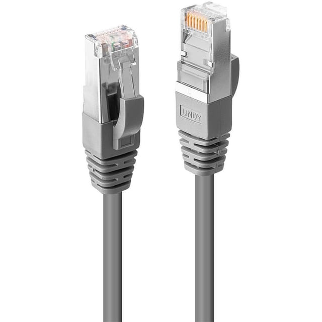 Lindy - 45585 Rj45 Netzwerkkabel, Patchkabel Cat 6 S/ftp 5.00 M Grau Mit Rastnasenschutz 1 St.