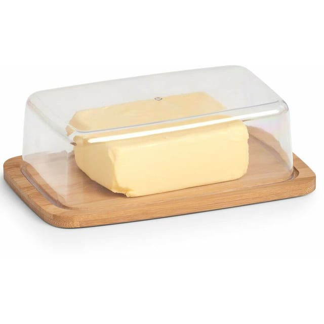 Butterdose Mit Bambusbrett, 19 X 12 Cm, Zeller - Zeller