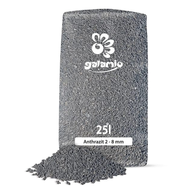 Lavamulch Anthrazit 2 - 8 Mm 25kg - Galamio