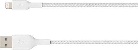 Belkin Lightning Lade/sync Kabel 15cm, Ummantelt, Mfi Zert, Weiß