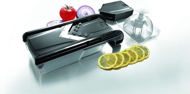 Ibili Mandoline Easycook V Schwarz Mit 6 Austauschbaren Klingen