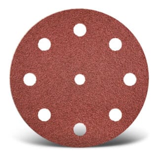 Red Klett-schleifscheiben, 125 Mm, 9-loch, F. Exzenterschleifer, Normalkorund (50 Stk.) K40 - Menzer