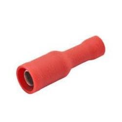 Ninigi - Zylindrische Buchsenklemme 4mm Isoliert Rot Kabel 0,5 A 1,5mm St-050/r