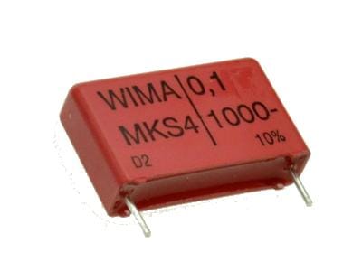 Wima - 100nf 1000vdc R22,5mm 100k Polypropylen-kondensator 100nf 1000vdc R22,5mm 100k