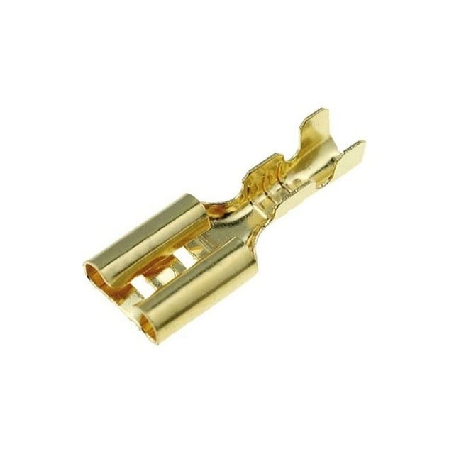 Faston Buchse 9,5mm Blankes Goldkabel 3-6mm