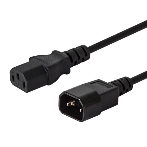 Savio - Cl-99 Netzkabel Schwarz 1,2 M C14-kupplung C13-kupplung