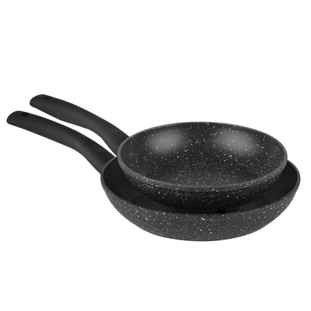 Orbegozo 2er Pack Geschmiedete Aluminiumpfannen - Hochwertige Und Widerstandsfähige - Antihaftbeschichtete Oberfläche - Ideal Um Mit Neuen Rezepten Zu Überraschen -