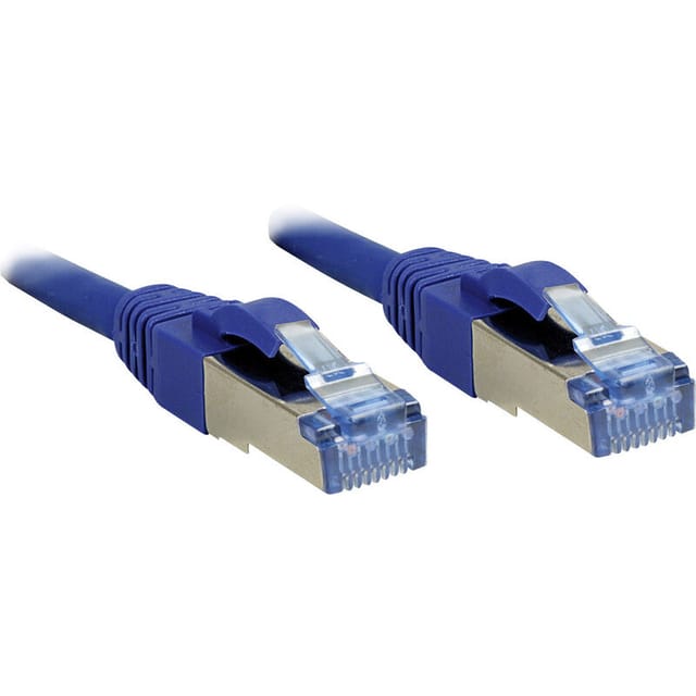 Lindy 47156 Rj45 Netzwerkkabel, Patchkabel Cat 6a S/ftp 30.00 M Blau Mit Rastnasenschutz 1 St.