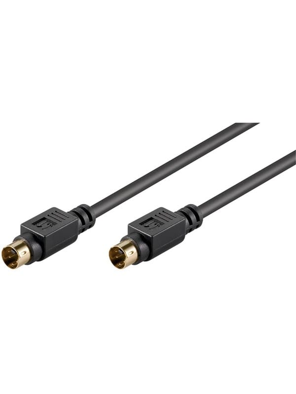 Bigbuy - S-video-verbindungskabel, Einzeln Geschirmt, Mini-din 4-stecker (s-video) Mini-din 4-stecker (s-video). Kabellänge 1 M